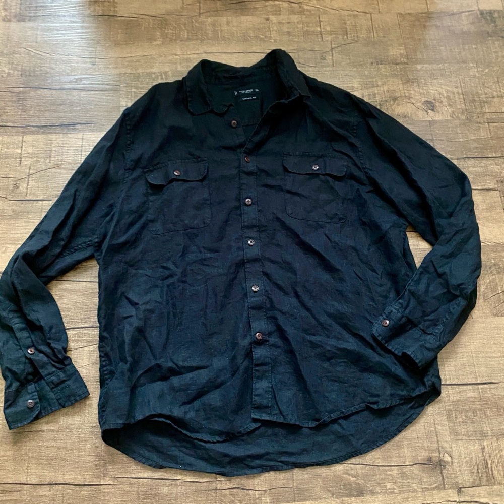 Black Button-Up Shirt
